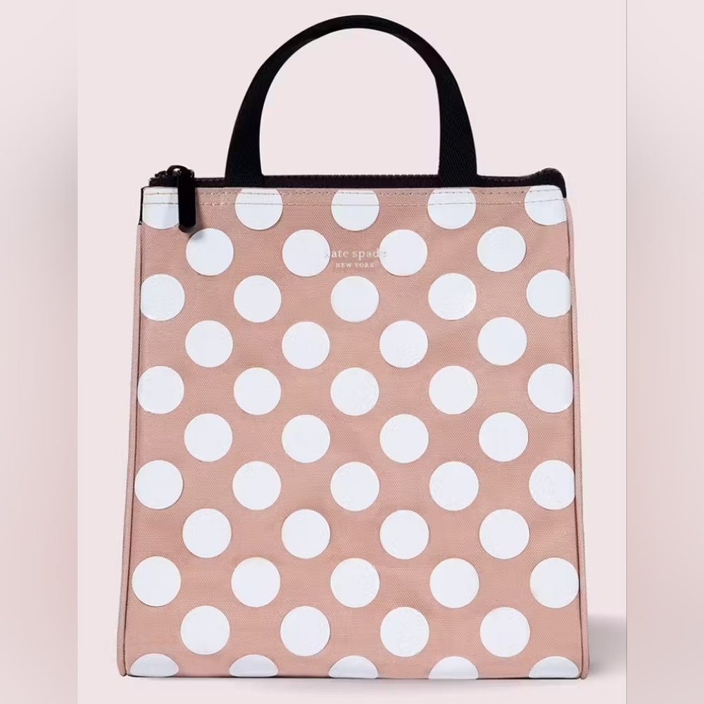 EUC KATE SPADE Dot Tote Insulated Lunch Bag